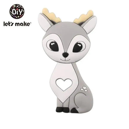 Silicone Teether Rodent Cartoon Animals 1pc Food Grade Silicone Pandents,  Teething Toys For Teeth Tiny Rod Baby Teethers Gift