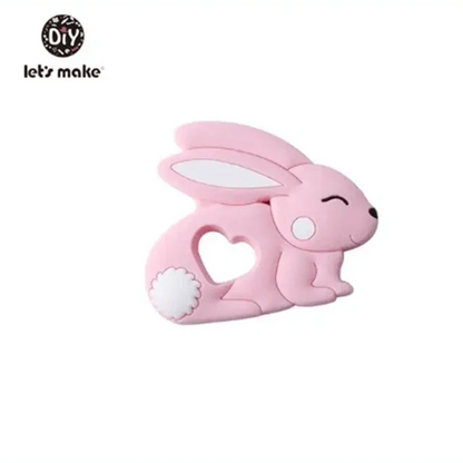 Silicone Teether Rodent Cartoon Animals 1pc Food Grade Silicone Pandents,  Teething Toys For Teeth Tiny Rod Baby Teethers Gift