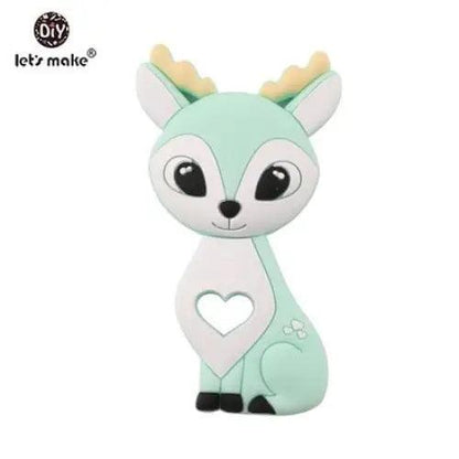 Silicone Teether Rodent Cartoon Animals 1pc Food Grade Silicone Pandents,  Teething Toys For Teeth Tiny Rod Baby Teethers Gift