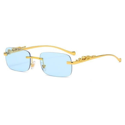 Simple Design Stylish Fashionable Sunglasses Vintage Square Shape Sunglasses For Women & Men New Luxury Design Popular Travel Driving Metal Frame Sun Glasses Anti Blue Light Summer Eyeglasses