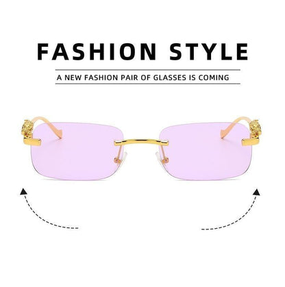 Simple Design Stylish Fashionable Sunglasses Vintage Square Shape Sunglasses For Women & Men New Luxury Design Popular Travel Driving Metal Frame Sun Glasses Anti Blue Light Summer Eyeglasses