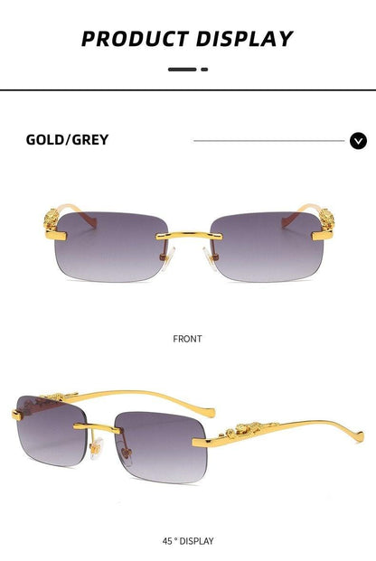 Simple Design Stylish Fashionable Sunglasses Vintage Square Shape Sunglasses For Women & Men New Luxury Design Popular Travel Driving Metal Frame Sun Glasses Anti Blue Light Summer Eyeglasses