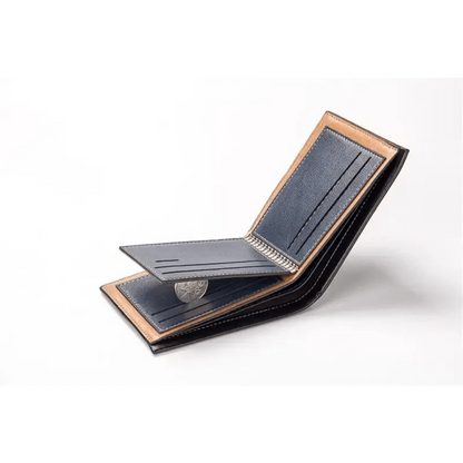 Simple Thin Leather Card Holders Vintage Brown Small Men Business Wallets Classic Design Wallets For Men