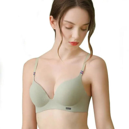 Sizzling Deep U Cup Bras For Women And Girls Push Up Bras Seamless Backless Intimates Female Underwear