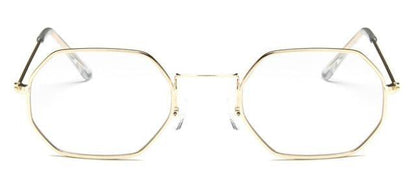 Small Frame Sunglasses For Women Small Square Polarized Sunglasses for Men and Women Polygon Mirrored Retro Shape Metal Design Sun Glasses for Men New Fashionable Ocean Lens