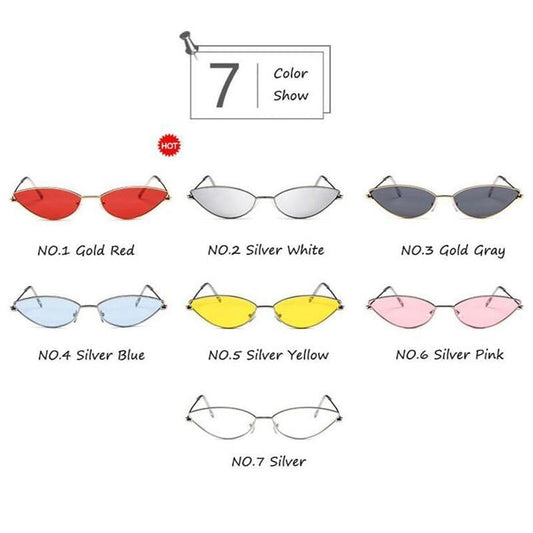 Small Frames Cat Eye Sunglasses For Women New Vintage Classic Mirror Eyewear For Women/Men & Designer Glasses For Women Eleagnt Retro Modern Style for All Occasion Eyewear Women's