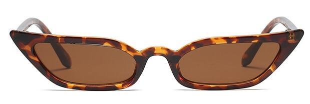 Small Leopard Cateye Design Women Sunglasses Vintage Glasses For Women Summer UV Eyewear Protection Eye Catching Cool Sunglasses For Women Goggles Plastic Frame