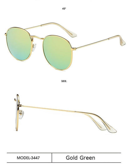 Small Round Polarized Sunglasses Retro Men Women Round Shape Sunglasses For Women New Branded Designer Eyeglasses For Women/Men New Elegant Small Frame Round Glasses