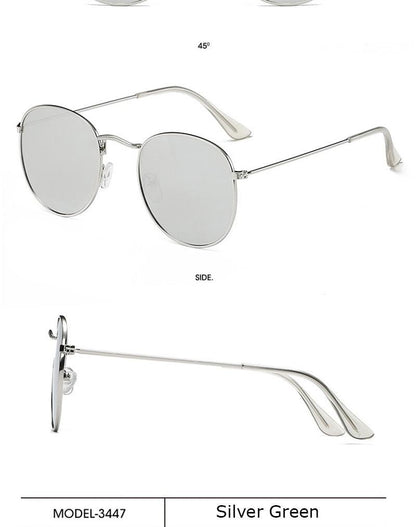 Small Round Polarized Sunglasses Retro Men Women Round Shape Sunglasses For Women New Branded Designer Eyeglasses For Women/Men New Elegant Small Frame Round Glasses