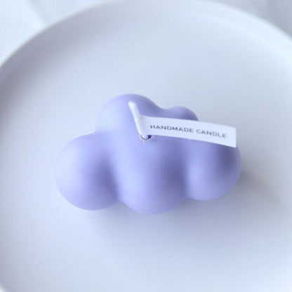 Small Scented Cloud Shape Birthday Candle Handmade Scented Candle Hand Poured Decorative Candle Aesthetic Candle Room Decor For Home Use Bedroom Romantic Soy Candle Home decoration Mother's Day Gifts