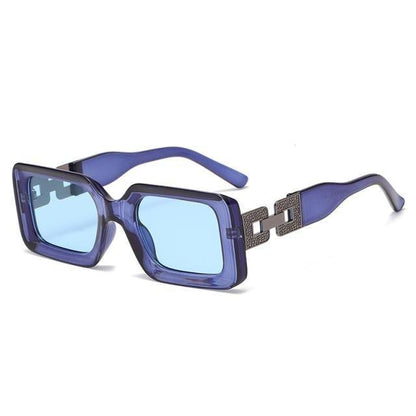 Small Size Rectangle Shape Sunglasses For Women & Men New Retro Style Square Branded Design New Fashionable  Hip Hop Sun Glasses For Female