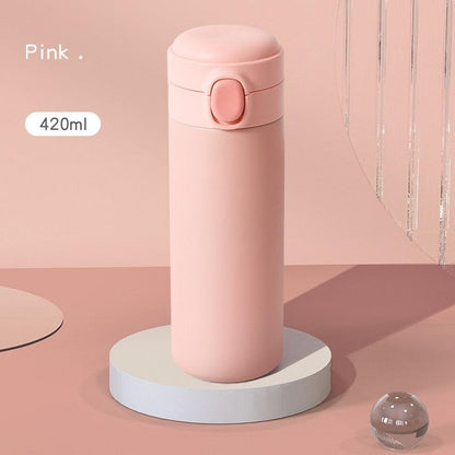 Smart Thermos Mug Mini Stainless Steel Thermos Cup Portable Leak Proof Water Cup with Filter Water Vacuum Tea Coffee Bottle Cup Smart Water bottle Stainless Steel Travel Mug Thermoses Cup Flask