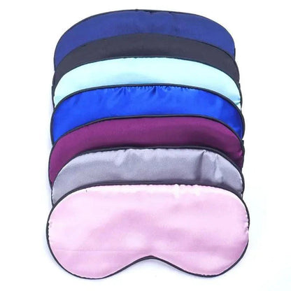 Smooth Pure Silk Sleep Rest Eye Mask Padded Shade Cover Travel Relax Eye Mask Sleeping Mask Comfortable Sleep Eye Cover With Adjustable Strap