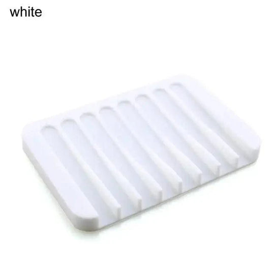Soap Box Lotus Shape Non-slip Portable Silicone for Water Draining Solid Color Draining Soap Dish Bathroom Accessories otus Flowers Soap Dish with Drain Silicon Soap Holder Non-Slip Flexible Soap Tray for Bathroom Shower