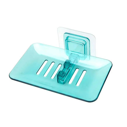 Soap Dish Suction Cup Soap Dish Soap Dish for Bathroom Case Soap Box Dish Storage Plate Drain Soap Box Soap Holder Transparent Soap Dish Drainer Tray - Suction Cup Soap Dish Holder Wall Mounted for Bathroom Shower