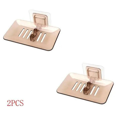 Soap Dish Suction Cup Soap Dish Soap Dish for Bathroom Case Soap Box Dish Storage Plate Drain Soap Box Soap Holder Transparent Soap Dish Drainer Tray - Suction Cup Soap Dish Holder Wall Mounted for Bathroom Shower