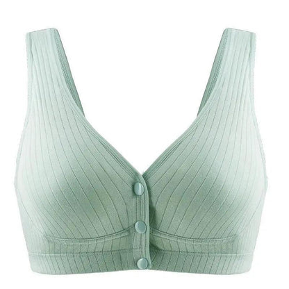 Soft And Comfortable Cotton Nursing Bra Breathable Breastfeeding Bras for Women Maternity Bra Plus Big Size Easy Feeding Bra Wire Free