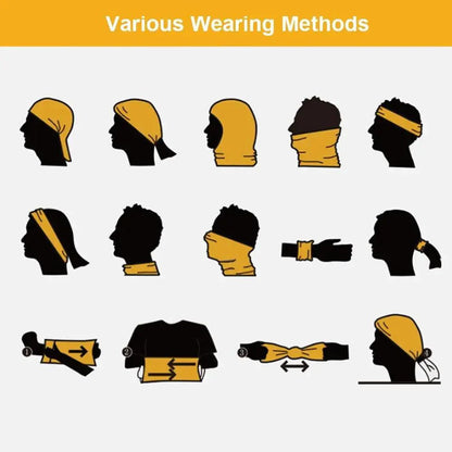 Soft And Comfortable Silk Scarf Unisex Magic Scarf Outdoor Sports Bicycle Headband Bike Cycling Neck Tube Warmer Riding Bandanas Face Mask