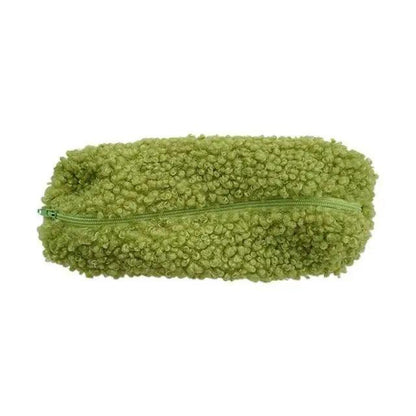 Soft Plush Pencil Case Stationery Pouch Cosmetic Zipper Pouch Bag Simple Lightweight Design