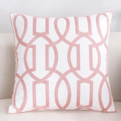 Solid Geometric Cushion Cover Pink Gray Blue Modern Decorative Throw Pillow Case Cushion Case for Room Bedroom Room Decorative Sofa Cushions Throw Pillows Cotton Pillow Covers Pillowcases 45x45