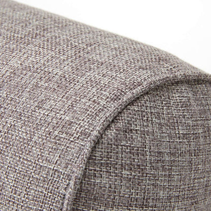 Solid Long Round Maternity Pillow Cotton linen Neck Headrest Body pillow Bed Chair Car Seat Backrest Sleeping Pillow Round Cervical Roll Cylinder Bolster Pillow with Removable Washable Cover, Ergonomically Designed  for Head Neck Spine