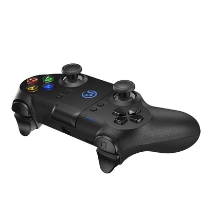 Solid Sustainable Black Bluetooth 2.4GHz Wireless Gamepad Controller Compatible With PC Smartphones Laptop