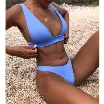 Solid Swimsuit Women Swimwear Modern Push Up Bikini Set Brazilian Bathing Suit Hot Summer Beach Wear Swimming Suit Women Swimwear Push Up Bikini Set Bathing Suit Summer Beach Wear
