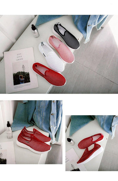 Sport Mesh Breathable Women Shoes Fashion Sports Soft Comfortable Women Shoes Fashion Slip-On Sports Shoes Soft Sole Breathable Comfortable Running Walking Shoes