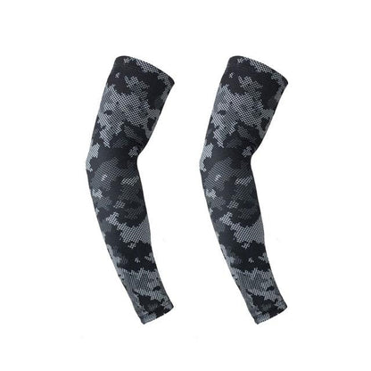 Sports Compression Arm Sleeve Basketball Cycling Arm Warmer Long Sun Sleeves For Men & Women Perfect For Cycling Driving Running Basketball Football & Outdoor Activities Summer Running UV Protection Volleyball Arm Covers