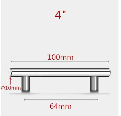 Stainless Steel Kitchen Door Cabinet T Bar Handle Pull Knob Door Pull Handle Stainless Door Handle Stainless Steel Hollow Bar Drawer Pulls Cupboard Knob For Kitchen Furniture