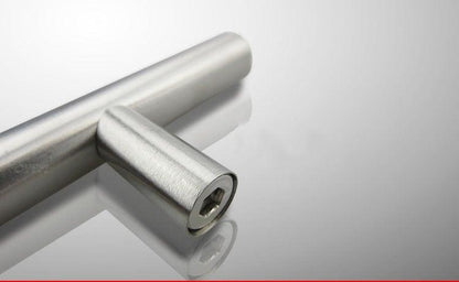 Stainless Steel Kitchen Door Cabinet T Bar Handle Pull Knob Door Pull Handle Stainless Door Handle Stainless Steel Hollow Bar Drawer Pulls Cupboard Knob For Kitchen Furniture