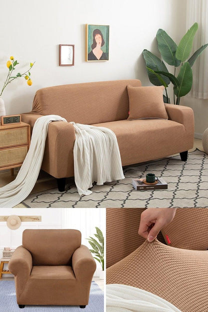 Stretch Armchair Slipcover Washable Furniture Protector Thick Sofa Protector Solid Printed Sofa Covers For Living Room Couch Cover Corner Sofa  Water Resistant Couch Cover Furniture Protector