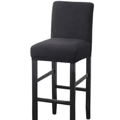 Stretch High-Hoot Bar Stool Chair Cover Polar Fleece Solid Color Bar Cafe Front Desk Restaurant Wedding Chair Protective Cover Stretch Chair Cover For Dining Room Elastic Material Slipcover For Office Chair