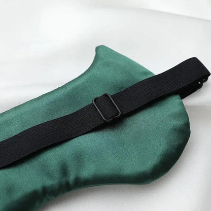 Stylish Cat Eye And Ear Design Pure Silk Double-side Shading Eyeshade Sleeping Eye Mask Blindfolds Eyeshade Health Sleep Shield Light