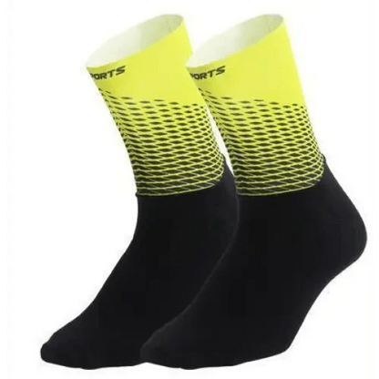 Stylish Fabric Cycling Socks Compression Anti Slip  Breathable Sport Socks For Men And Women  Functional Sports Athletics Breathable Socks