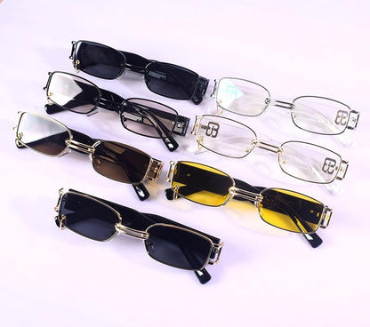 Stylish Fashionable Women Sunglasses Trending & Luxury  Square Popular Design Men Glasses New Vintage Metal Black Comfortable Lenses Outdoor Travel Driving Sunglasses