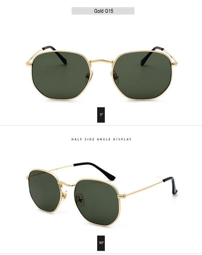 Stylish Small Round Polarized Sunglasses for Men Women Sunglasses For Hexagon Shape Sunglasses New Women Sunglasses In Metal Colorful Frame Glasses Eyewear For Men Women