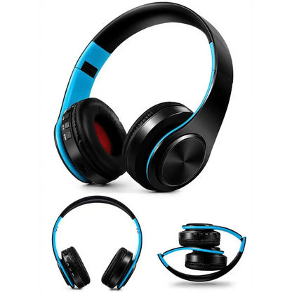 Stylish Wireless Bluetooth Headphone Stereo Headset Music Headset Foldable Wireless and Wired Stereo Headset Micro SD/TF FM For Cell Phone PC