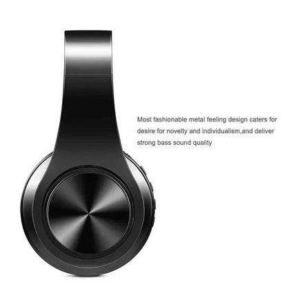 Stylish Wireless Bluetooth Headphone Stereo Headset Music Headset Foldable Wireless and Wired Stereo Headset Micro SD/TF FM For Cell Phone PC