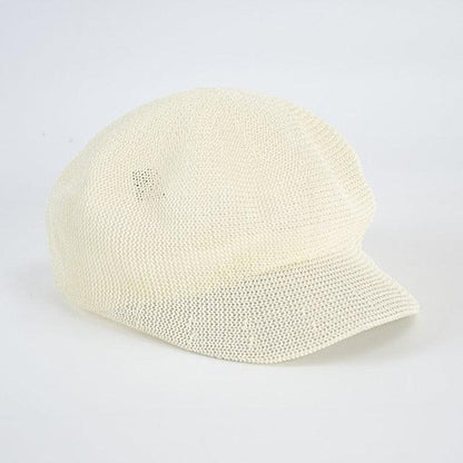 Summer Fashion Cap Straw Women Cap Adjustable Beret Mesh Breathable Berets Women Autumn Winter Hat Retro Pure Color Beanie Outdoor Beige Hat 56-58cm