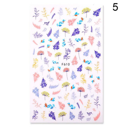 Summer Glitter Nail Decals Stickers Gold Black White Leaf Manicuring Foils Geometric Slider Nail Art Adhesive Decor Adhesive 3D Wave Design Decoration for Women Girls Art Stickers Decal Decoration Metallic Curve Strip Line Nail Decor