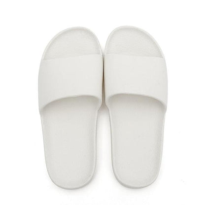 Summer Home Mens Slippers Simple Black White Shoes Non-Slip Bathroom Slides Flip Flops Indoor Women Slippers Soft Slides Slippers For Men Cloud Cushioned Slides Thick Non-Slip Pool Gym House Slipper