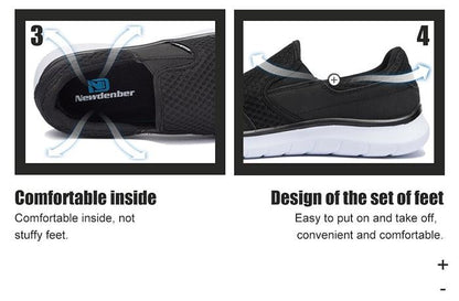 Summer Lightweight Men's Fashion Quality Breathable Outdoor Footwear Casual Ultra Lightweight Breathable Espadrilles  Walking Shoes Non Slip Athletic Fashion Shoes