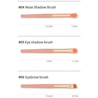 Super Luxury Quality Amazing 8Pcs Mini Travel Portable Soft Makeup Brushes Set Cosmetic Powder Eye Shadow Foundation Blush Blending Beauty Make Up Brush Tool