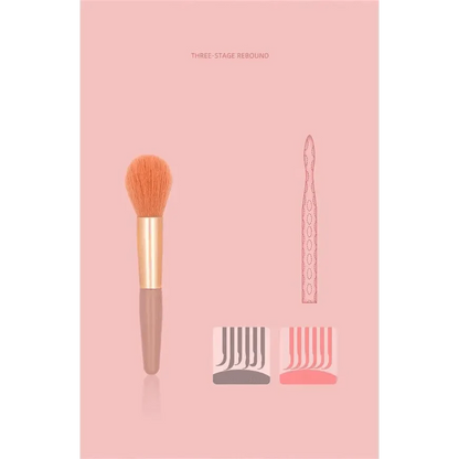 Super Luxury Quality Amazing 8Pcs Mini Travel Portable Soft Makeup Brushes Set Cosmetic Powder Eye Shadow Foundation Blush Blending Beauty Make Up Brush Tool