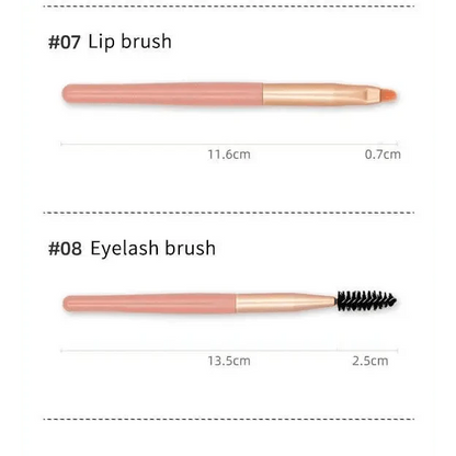 Super Luxury Quality Amazing 8Pcs Mini Travel Portable Soft Makeup Brushes Set Cosmetic Powder Eye Shadow Foundation Blush Blending Beauty Make Up Brush Tool