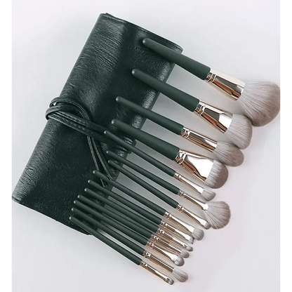 Super Quality 14Pcs Makeup Brushes Set Cosmetic Foundation Powder Blush Eye Shadow Lip Blend Wooden Make Up Brush Tool Kit