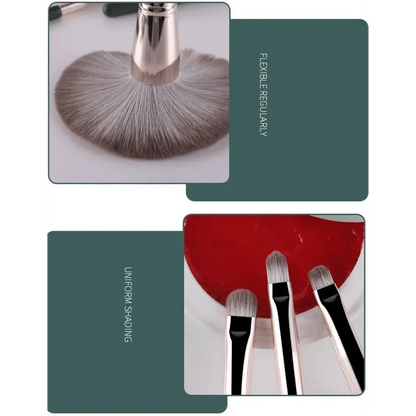 Super Quality 14Pcs Makeup Brushes Set Cosmetic Foundation Powder Blush Eye Shadow Lip Blend Wooden Make Up Brush Tool Kit