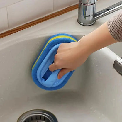 Super Quality Kitchen Cleaning Bathroom Toilet Kitchen Glass Wall Cleaning Bath Brush Handle Sponge Bath BottomBathtub Cleaning Tools