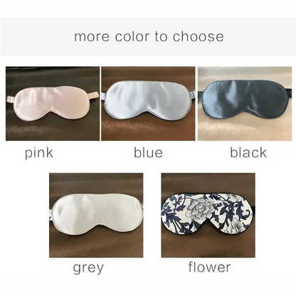 Super Smooth  Mulberry Silk Sleep Eye Mask & Blindfold With Elastic Strap Travel Eye Patch Soft Nap Eye Patch  Eye Cover Eyeshade for Night Sleeping Mask For Women